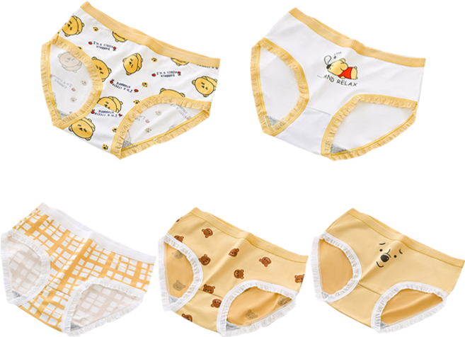 피어니스트 여성용 슬립 베어 팬티 5종 세트