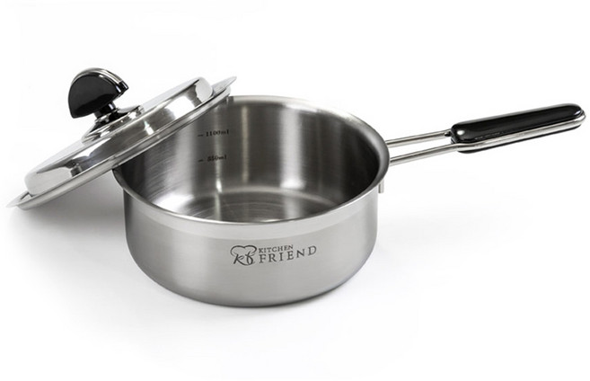 키친프랜드 키친아트 인덕션 스텐 라면냄비, 18cm, 혼합색상, 1개