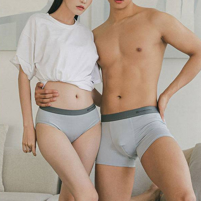 글램공감 세이지 남성 드로즈 + 여성 일반 팬티 세트