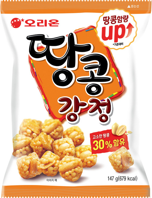 오리온 땅콩 강정, 147g, 18개