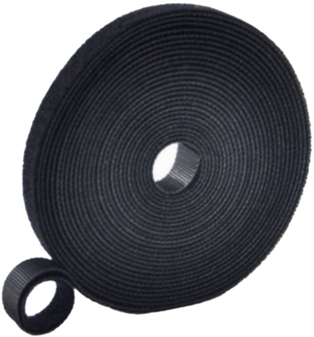 아이코어스 선정리 양면 벨크로 5m, 블랙, 1개