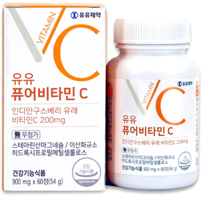 유유제약 퓨어비타민C, 60정, 1개 - 쿠팡