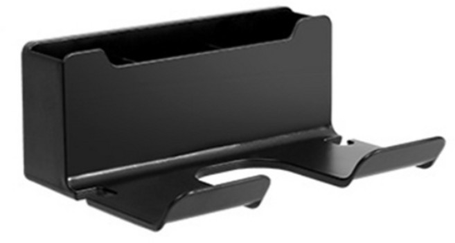 헨센 다용도 멀티수납형 드라이기 거치대, 블랙, 1개