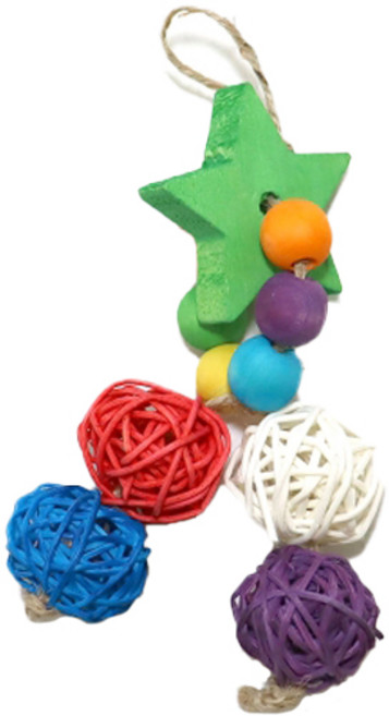 리프패럿 앵무새 컬러풀 별똥별 장난감 SA00201, 혼합색상, 1개