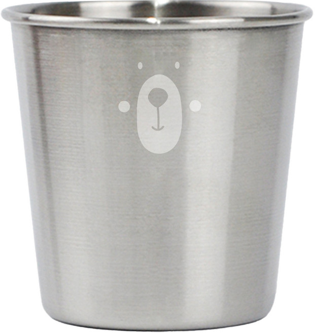 키친유 베어 스텐 심플컵, 1개, 230ml