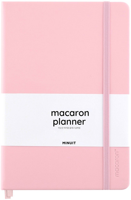 미뉴잇 마카롱 양장 플래너, 핑크, 1세트