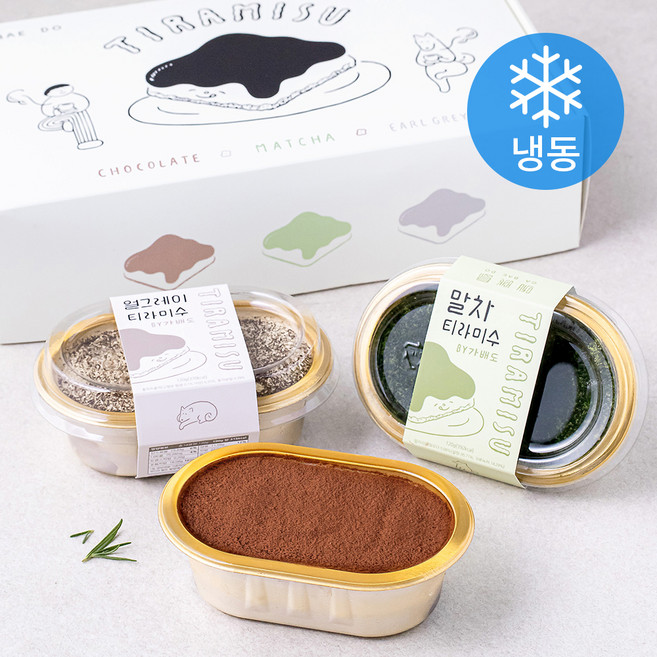 가배도 티라미수 세트 (냉동), 120g, 3개입, 1세트