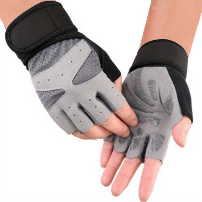 알로데 베아뚜스 손목밴드 스포츠 반장갑 양손 세트, C02그레이, 1개