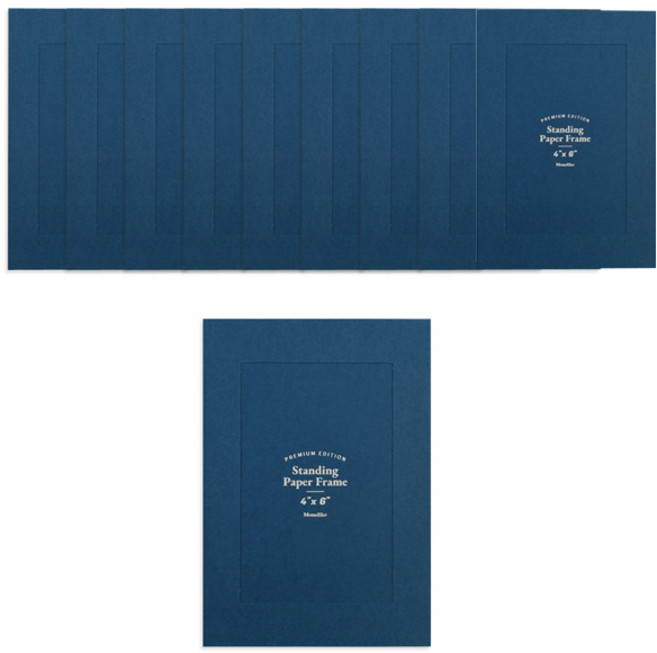 모노라이크 프리미엄 스탠딩 페이퍼 프레임 10p, 네이비