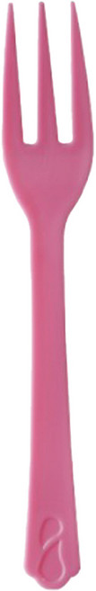 스완 일회용 샐러드 포크 핑크색, 100개입, 1개