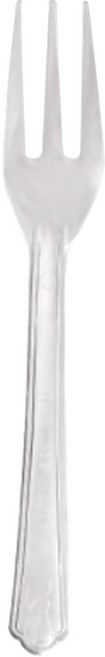 스완 일회용 샐러드 포크 투명, 100개, 1개