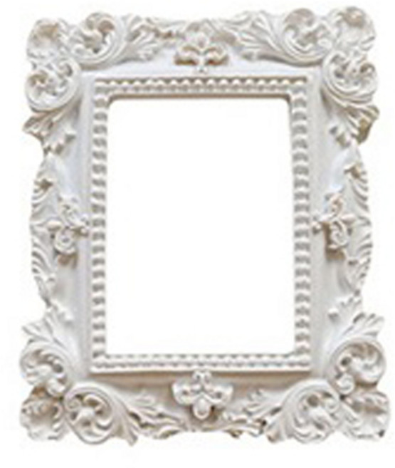 리앤베르 빈티지 소품 유럽 앤틱 포토테이블 미니 액자 11, 실버, 1개