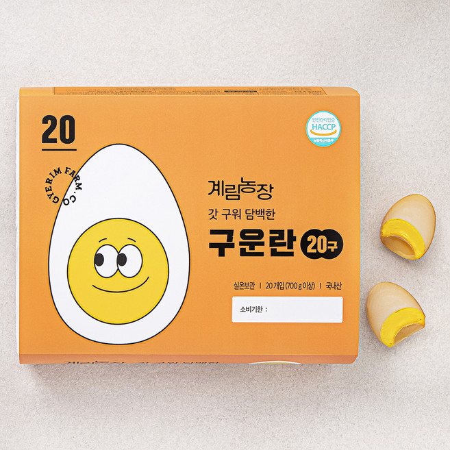 계림농장 갓 구워 담백한 구운란, 20구, 1개