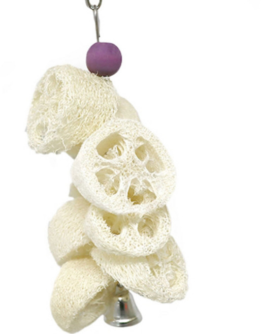 리프패럿 앵무새 딸랑딸랑 수세미 종 장난감 00076, 혼합색상, 1개