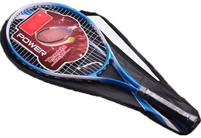 순잠 테니스 라켓 + 가방 세트, 블루, 1개