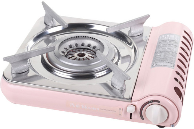 썬터치 핑크블로썸 포터블 가스레인지, 파스텔핑크, 1개