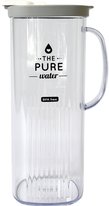 플라코 퓨어 손잡이 냉장고 물병, 그레이, 1.5L, 1개