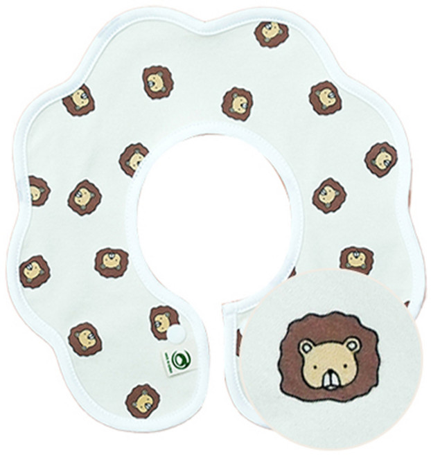 베이키즈 롤링 턱받이, 31사자베이지, 1매, 1개