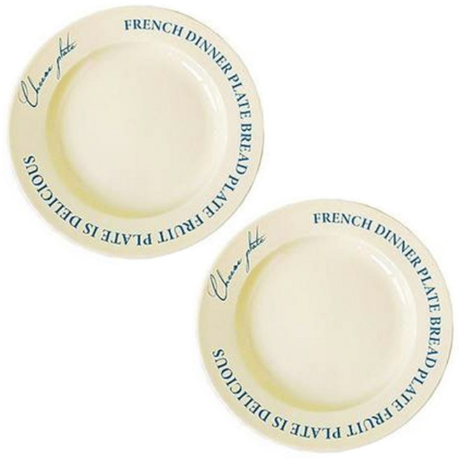 인블룸 치즈 레터링 디저트 플레이트, 블루, 2개