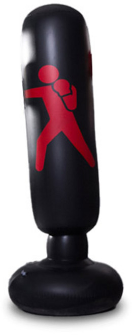 공감피크 가정용 성인 에어 샌드백 복싱 펀치볼 160cm, 블랙, 1개