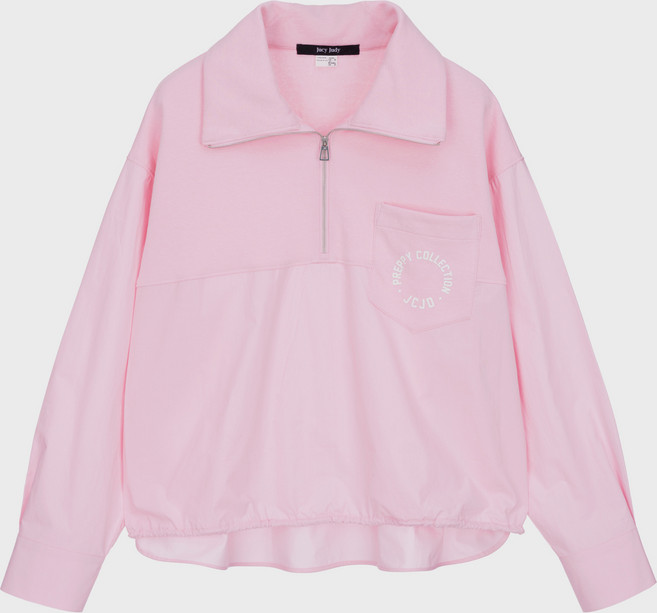 쥬시쥬디 J소재믹스 반오픈 티셔츠 JXTS121I