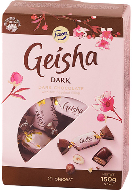 GEISHA 파제르 헤이즐넛 필링 다크 초콜릿, 150g, 1개