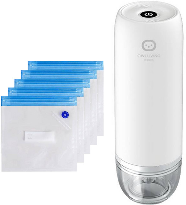 아울리빙 진공포장기 + 포장팩 S 5p 세트