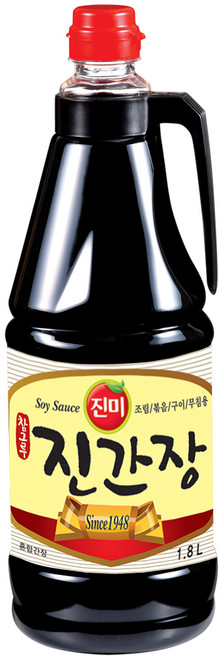 진미 참그루 진간장, 1개, 1.8L