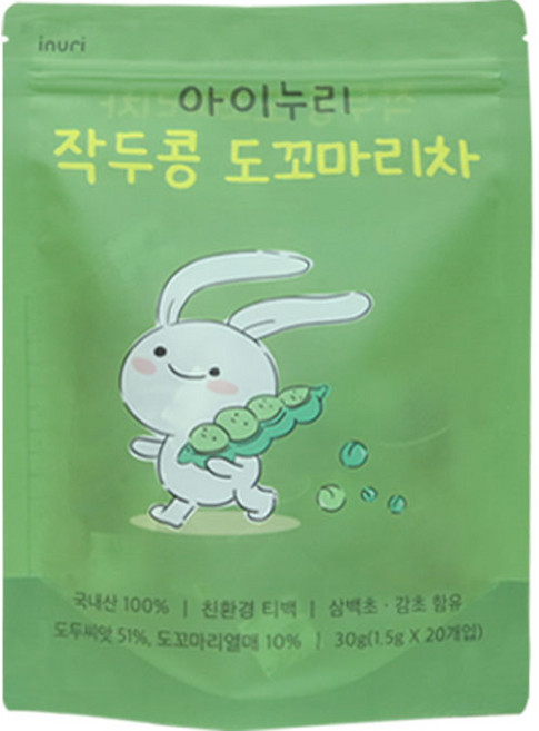 inuri 작두콩 도꼬마리차 티백, 20개입, 1개, 1.5g