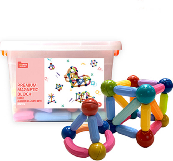 티처스 프리미엄 마그네틱 블럭 85p, 랜덤 발송, 1개