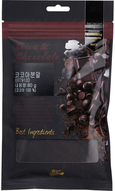 브레드가든 블랙 코코아 파우더, 80g, 1개