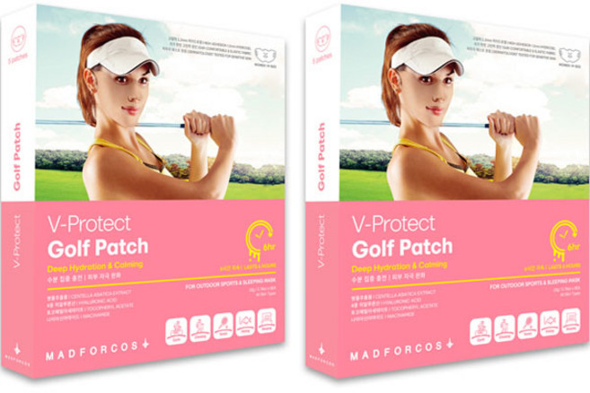 매드포코스 여성용 V 프로텍트 자외선차단 보습케어 쿨링 하이드로겔 야외스포츠 골프패치 5p, 2개