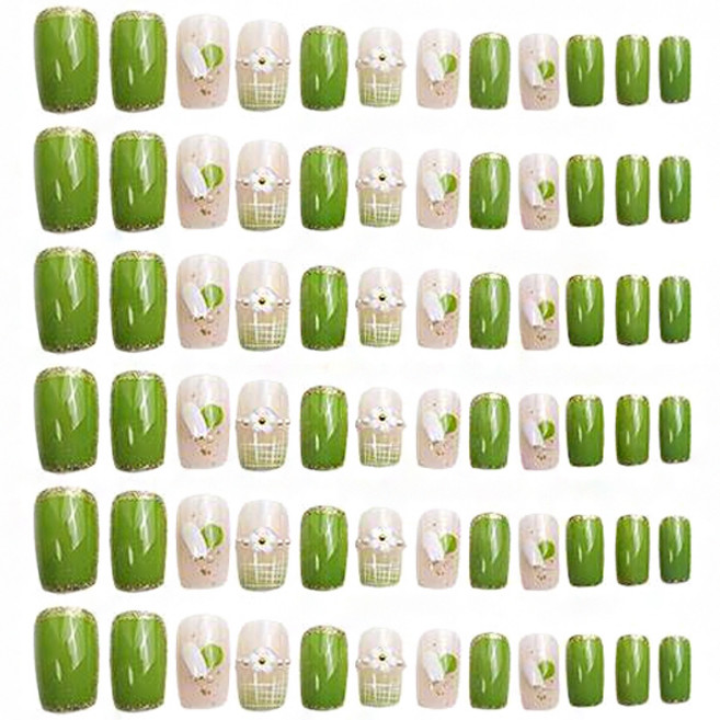 마켓감성 포레스트 네일팁 no.13, 혼합색상, 3개