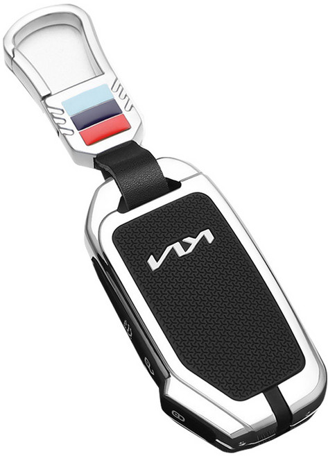 리버폭스 기아 자동차 전용 3 버튼 차량 키케이스 A타입, 실버, KIS07