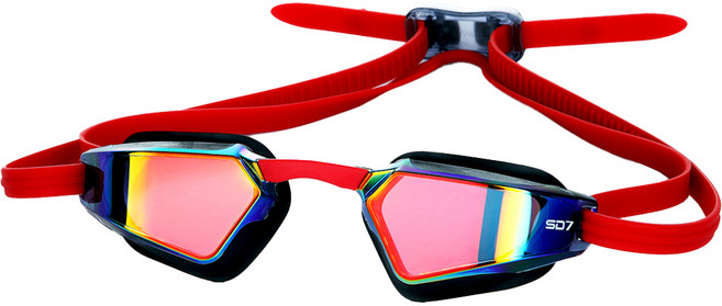 SD7 펜타곤 프리미엄 수경 SGL-71, 레드(SGL-71UV-RD), 1개