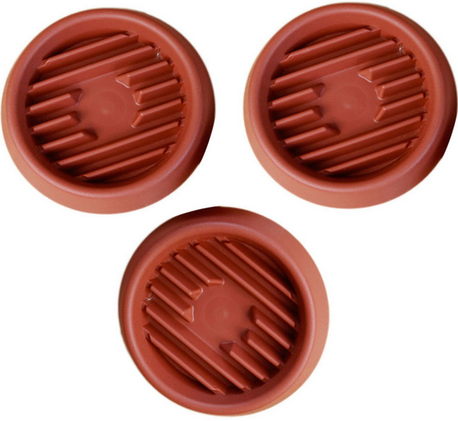 겟초이스 화분 식물 과습 예방 물받이 받침대, 레드, 3개