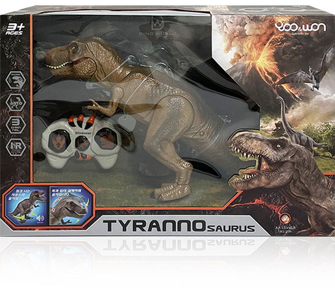 유원 다이노 티라노 사우루스 전자RC, 혼합색상, 1개