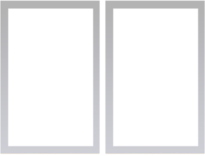 27리빙 자석형 광고판 2p, 실버