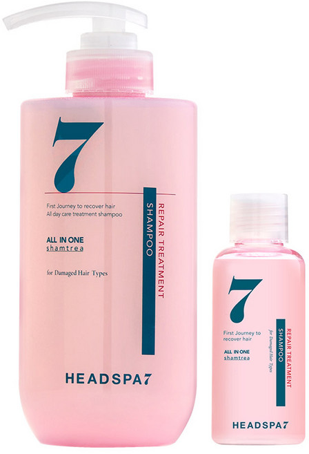 헤드스파7 리페어 트리트먼트 샴푸 500ml + 70ml 세트, 1개