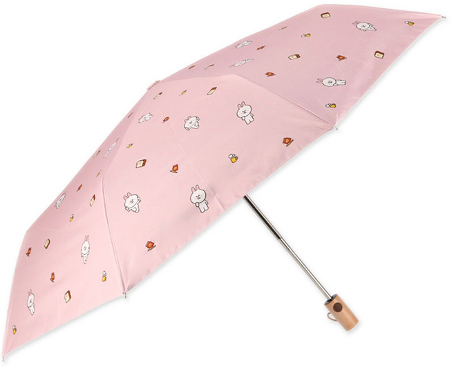 라인프렌즈 브런치 패턴암막 코니 암막 완전자동우산 LULNU70013+커버세트