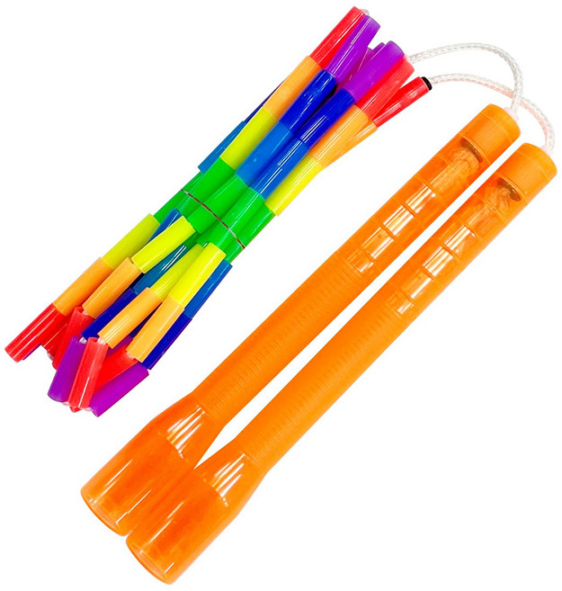 제이에프로프 트윙클 무지개 구슬 줄넘기, 주황색, 1개