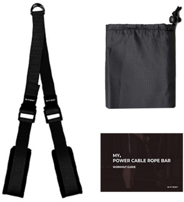 마이웨잇 마이 파워케이블 로프바, Black, 1개