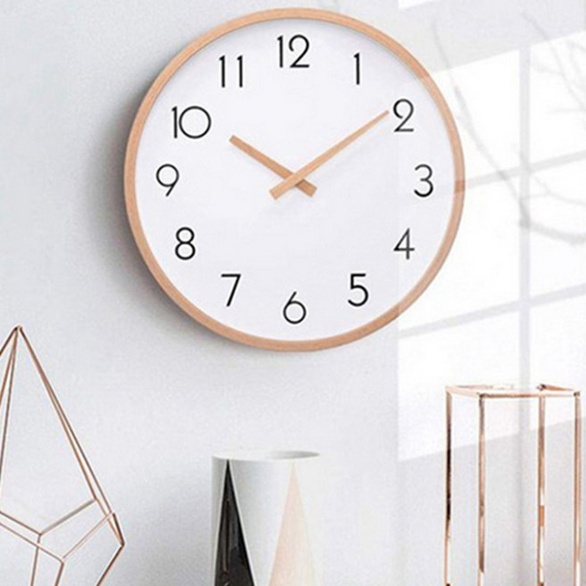 킵샌딩 노르딕 무소음 벽시계, 우드