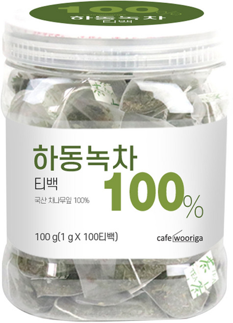 카페우리가 하동녹차 티백, 1g, 100개입, 1개