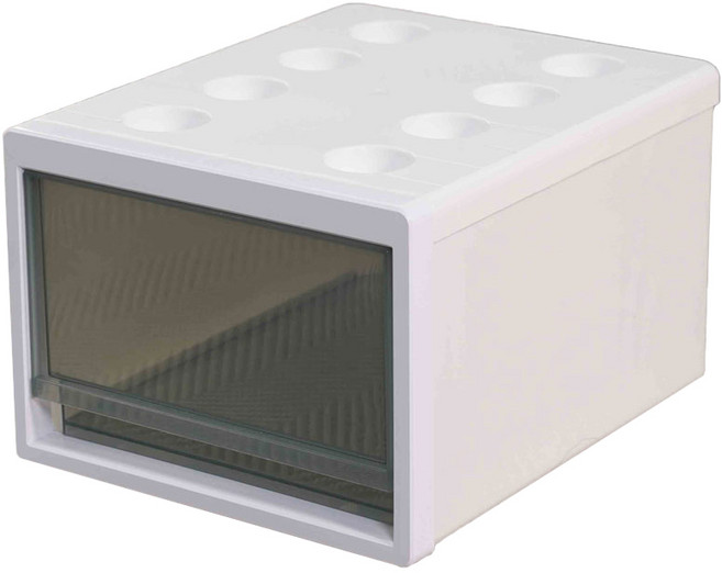 틈새 블럭 서랍장, 화이트 + 그레이, 1개