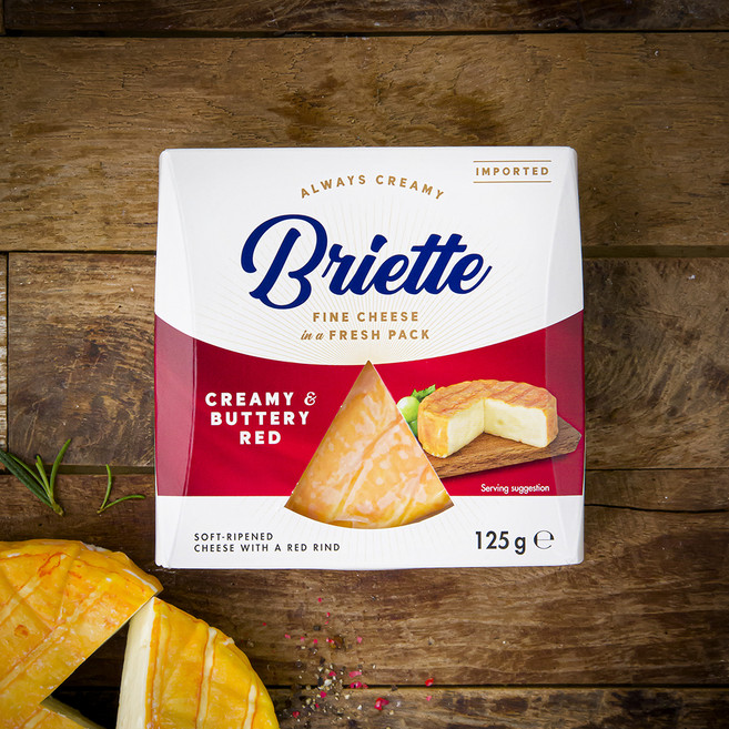 브리에뜨 크리미 엔 버터리 레드 치즈, 125g, 1개입, 1개