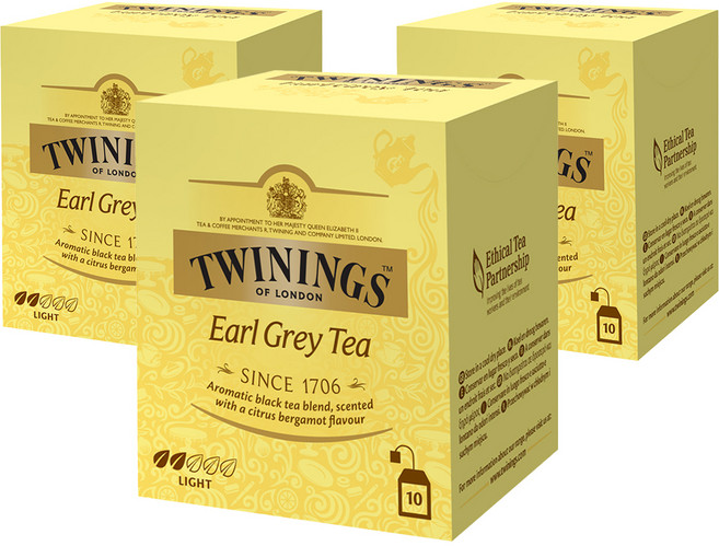 트와이닝 얼그레이 티백, 2g, 10개입, 3개