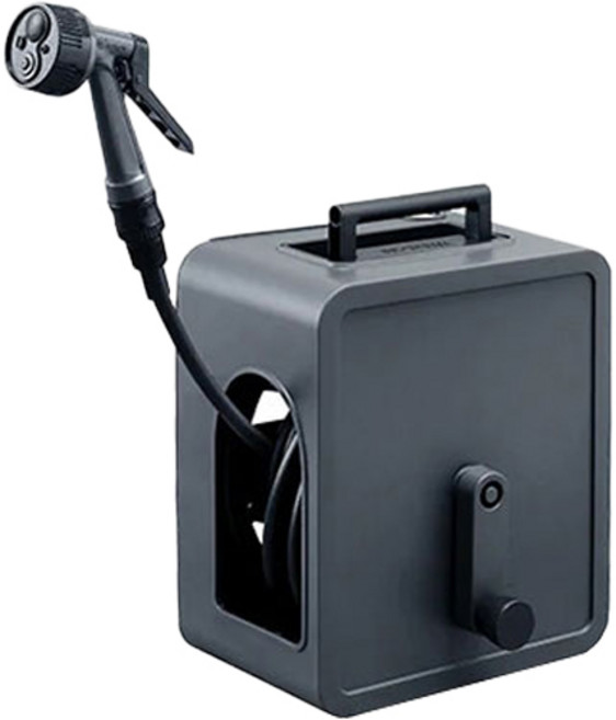 아이리스 풀커버 투웨이 호스릴 10m, 1개, 블랙