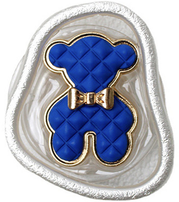 로이어 나비넥타이 베어 스마트폰 스마트톡, 블루, 1개