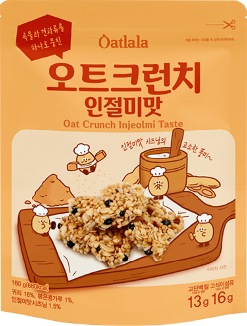 엄마사랑 오트크런치 인절미맛, 160g, 1개